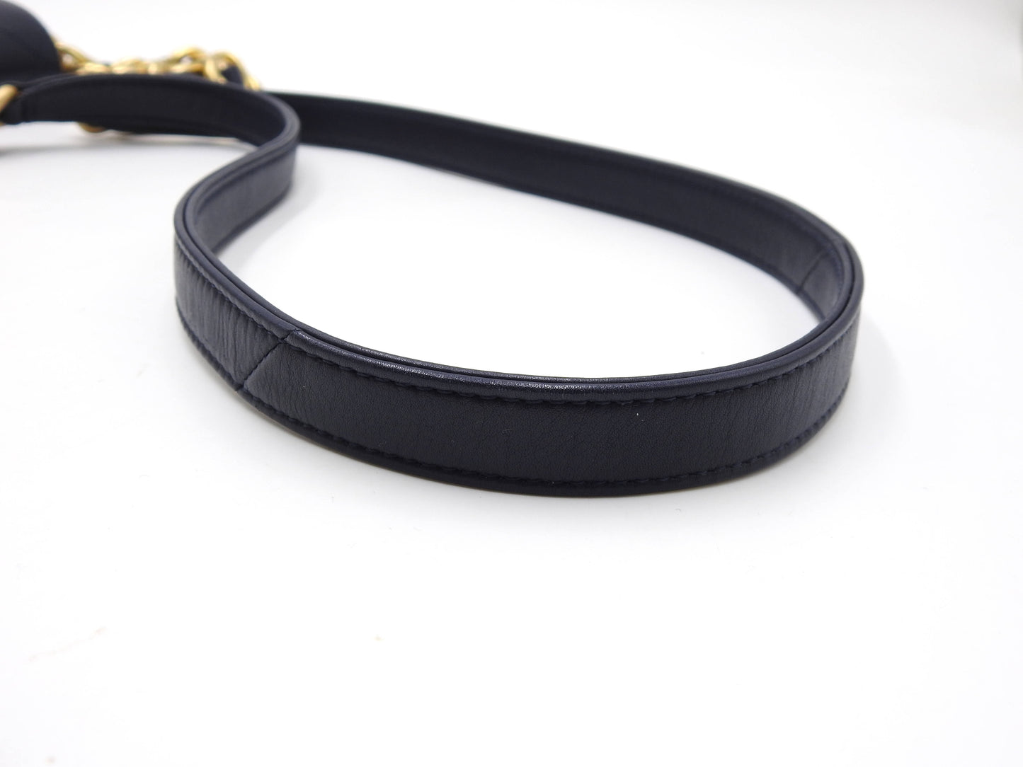 Chanel Matelasse Small Framing Flap Chain Shoulder Bag Calfskin Navy AS2831