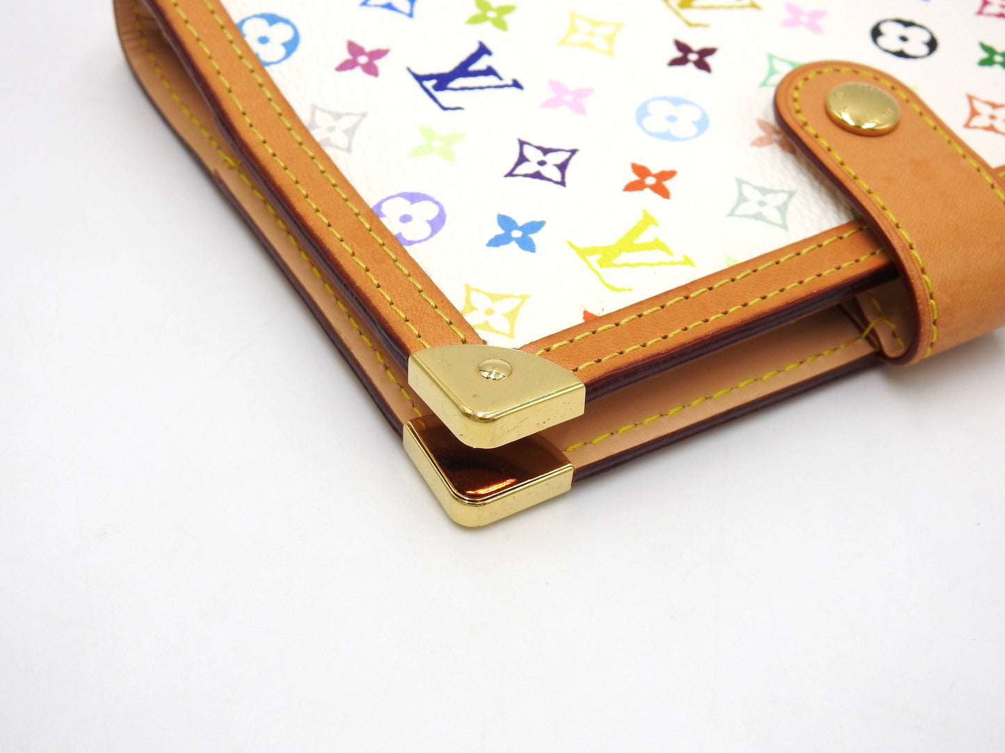 LOUIS VUITTON Monogram Multicolor Agenda PM Day Planner White R20896
