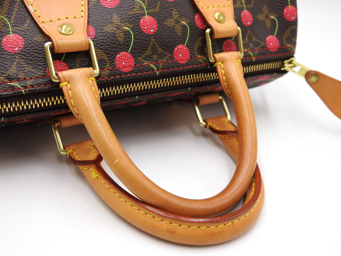 LOUIS VUITTON Monogram Cherry Speedy 25 Hand Bag Boston Bag Canvas M95009