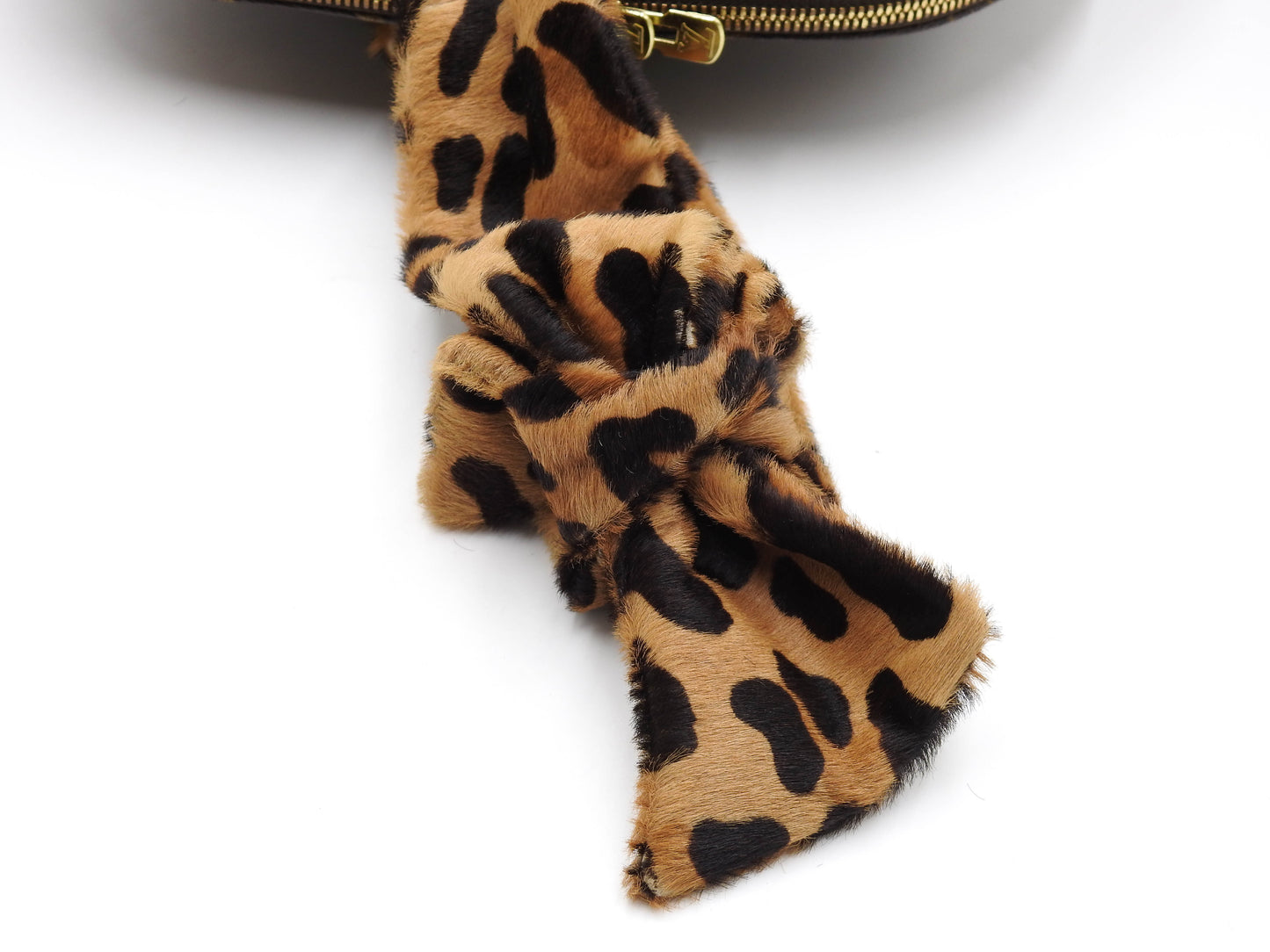LOUIS VUITTON Alma Azzedine Alaia Monogram Leopard Shoulder Hand Bag M99032
