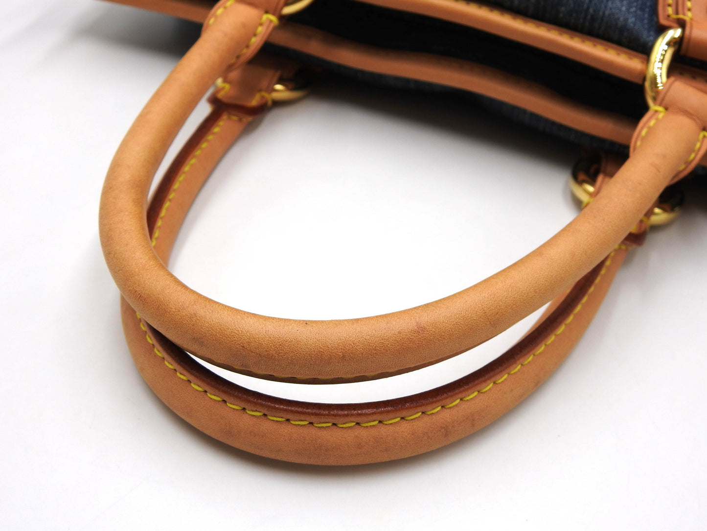 Louis Vuitton Neo Cabby MM Monogram Denim Hand Shoulder Bag Blue M95349