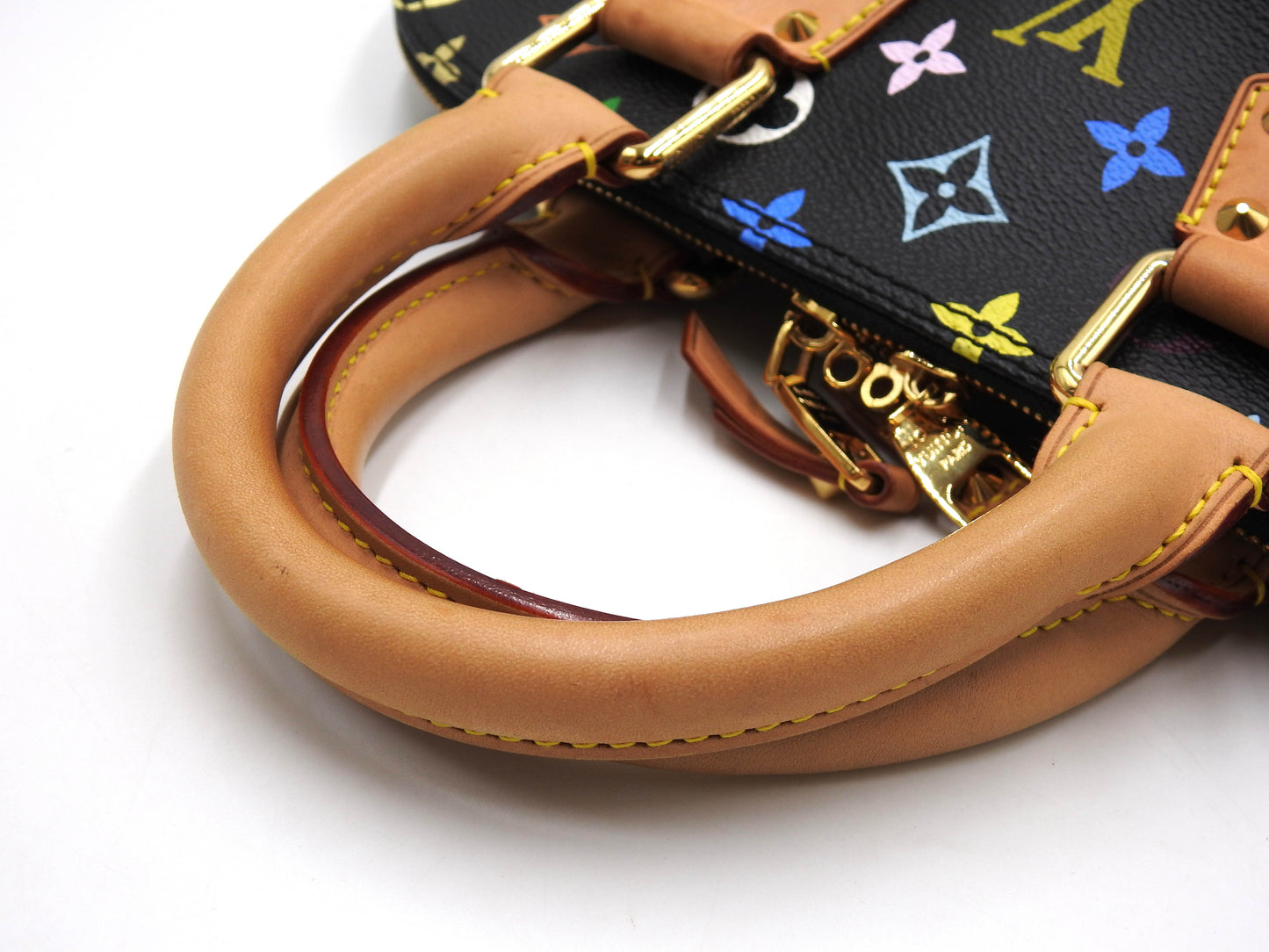 LOUIS VUITTON Alma PM Hand Bag Multicolor Noir Black M40444