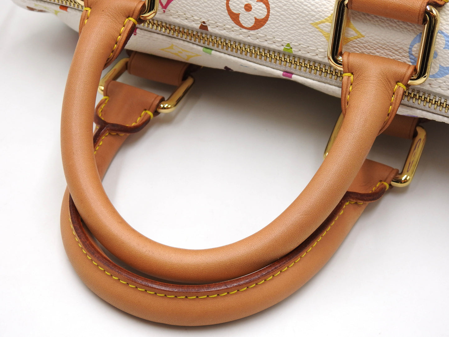 LOUIS VUITTON Speedy 30 Boston Hand Bag Multicolor Bron White M92643