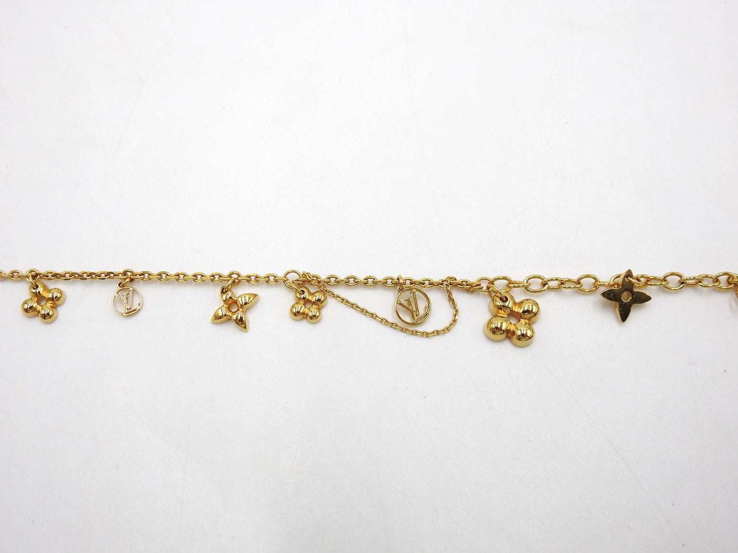 LOUIS VUITTON Collier Blooming Necklace GP Flower Brass M64855