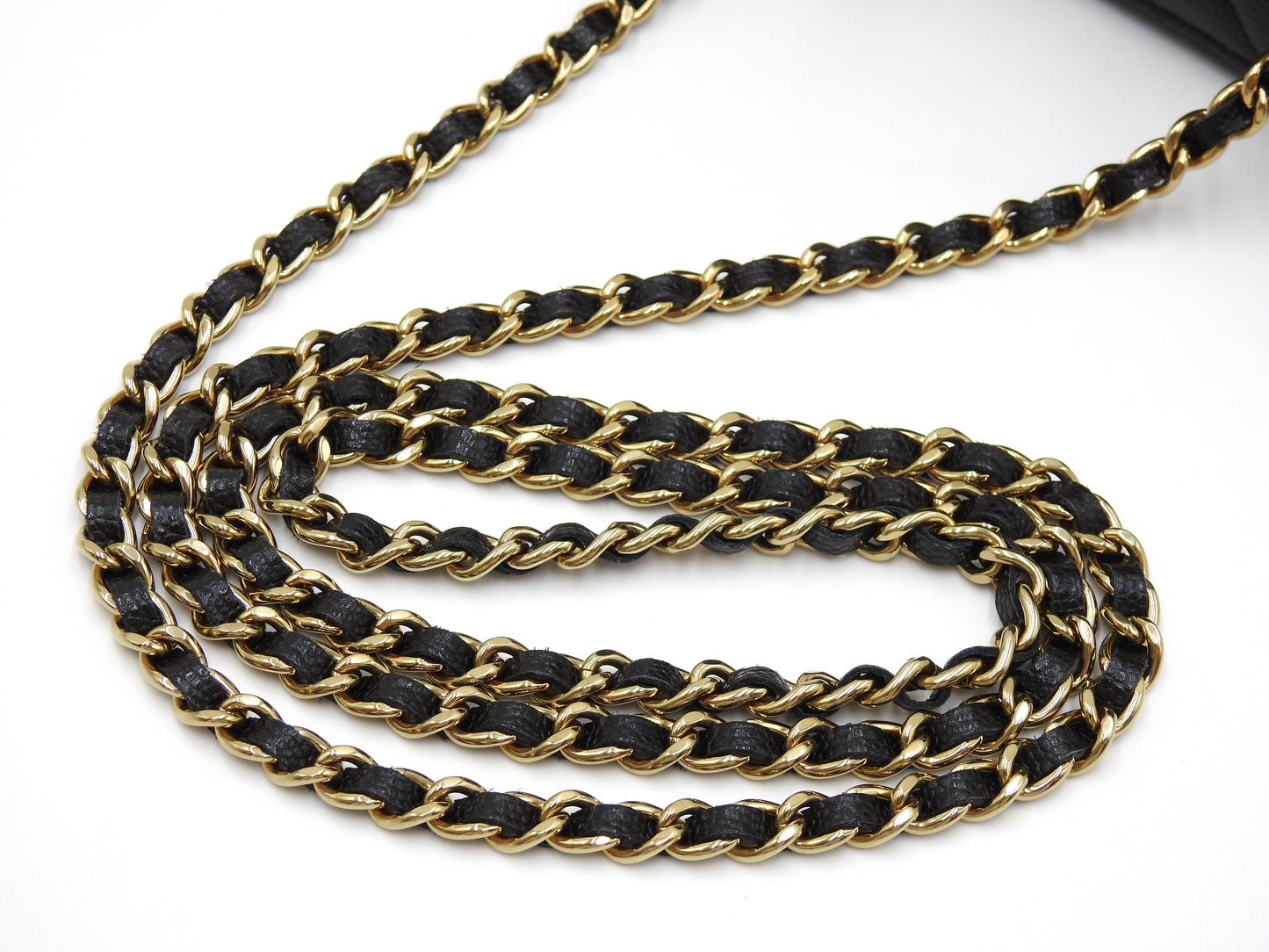 CHANEL CC Matelasse Chain Vanity Bag Shoulder Bag Caviarskin Black AP1341