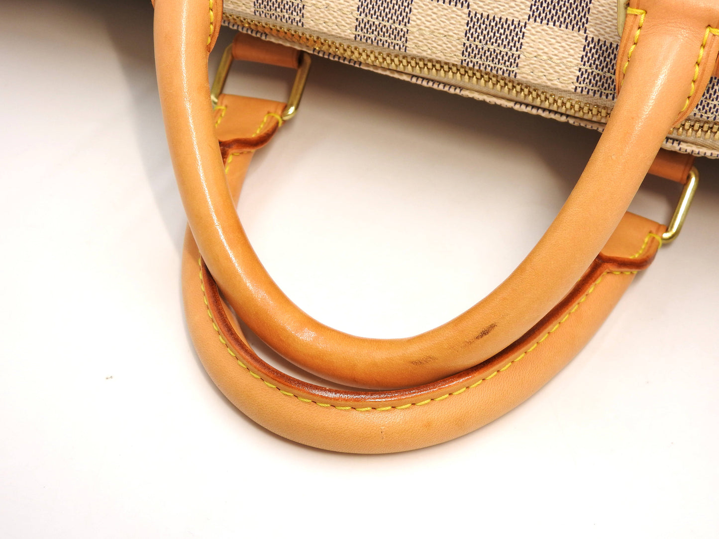LOUIS VUITTON Damier Azur Keepall 50 Boston Bag Travel Bag N41430