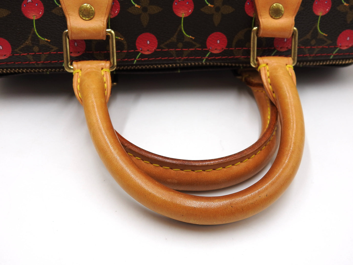 LOUIS VUITTON Monogram Cherry Speedy 25 Hand Bag Boston Bag Canvas M95009