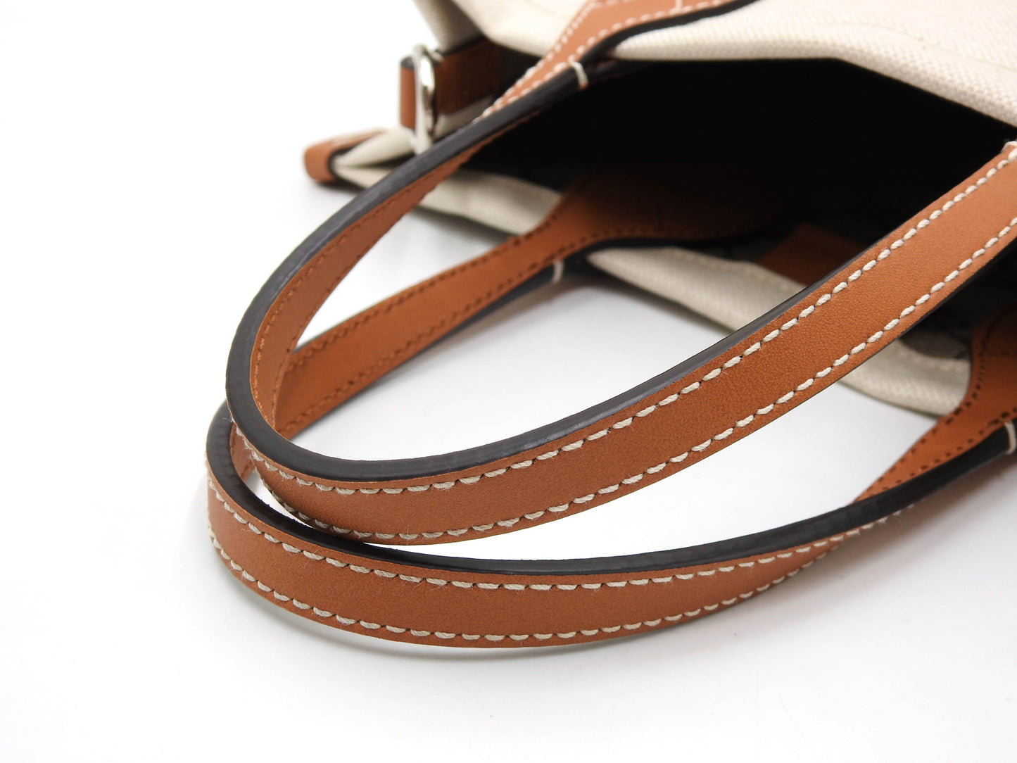 GUCCI Logo Print Medium 2way Shoulder Tote Bag Canvas Beige Brown 772144