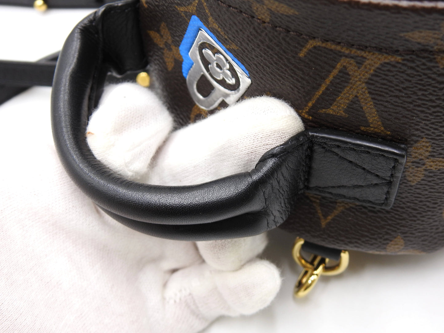 LOUIS VUITTON Love Lock Monogram Palm Springs Backpack Bag Mini M44367