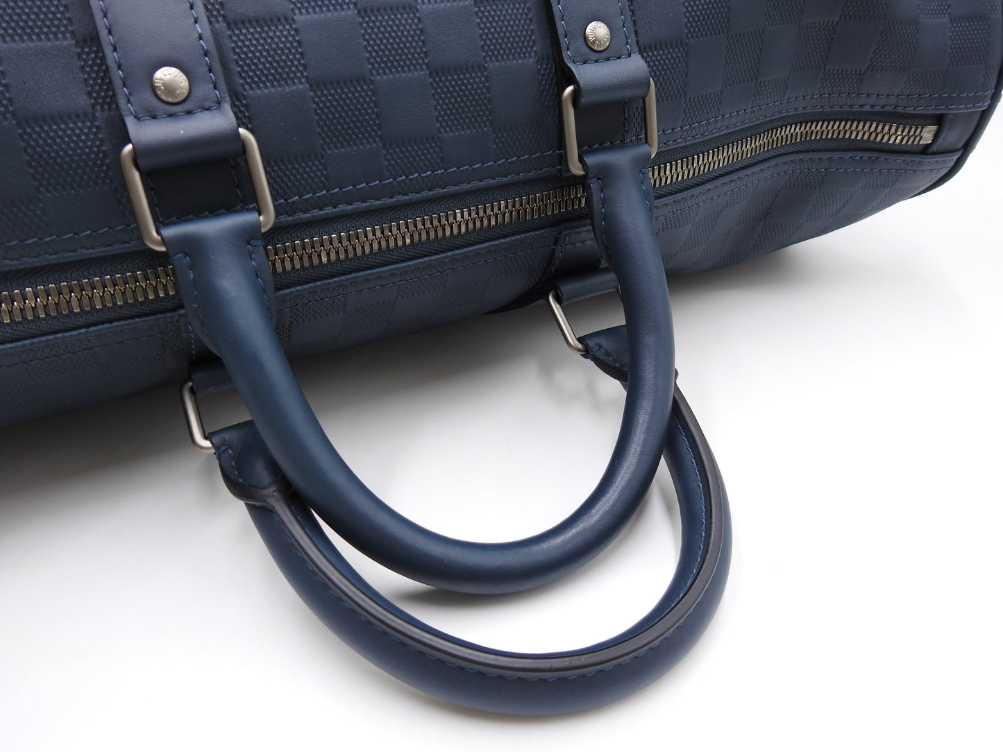 LOUIS VUITTON Damier Infini Keepall 45 Bandouliere Boston Bag Cosmos N41195