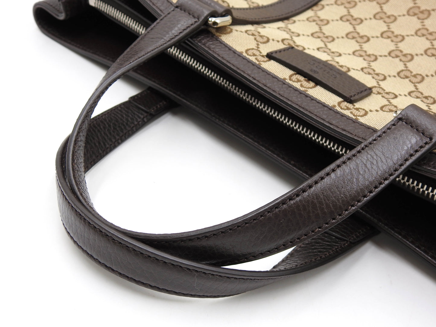 GUCCI Joy Monogram GG Canvas 2way Shoulder Tote Bag Beige Brown 449169