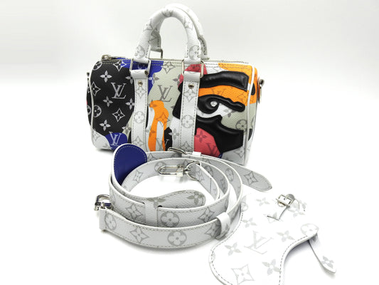 LOUIS VUITTON Monogram LV Portrait Keepall Bandouliere 25 2way Bag M46701